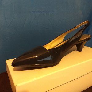 ANNE KLEIN Dress Shoe, Navy, 8.5 US